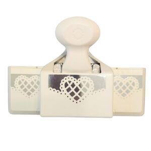 Martha Stewart Scallop Lattice Heart Deep Edge Border Paper  Craft Punch RETIRED
